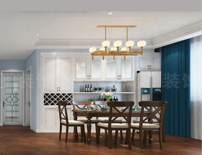 【佰和悅府】143平米美式風(fēng)格整裝案例—煙臺